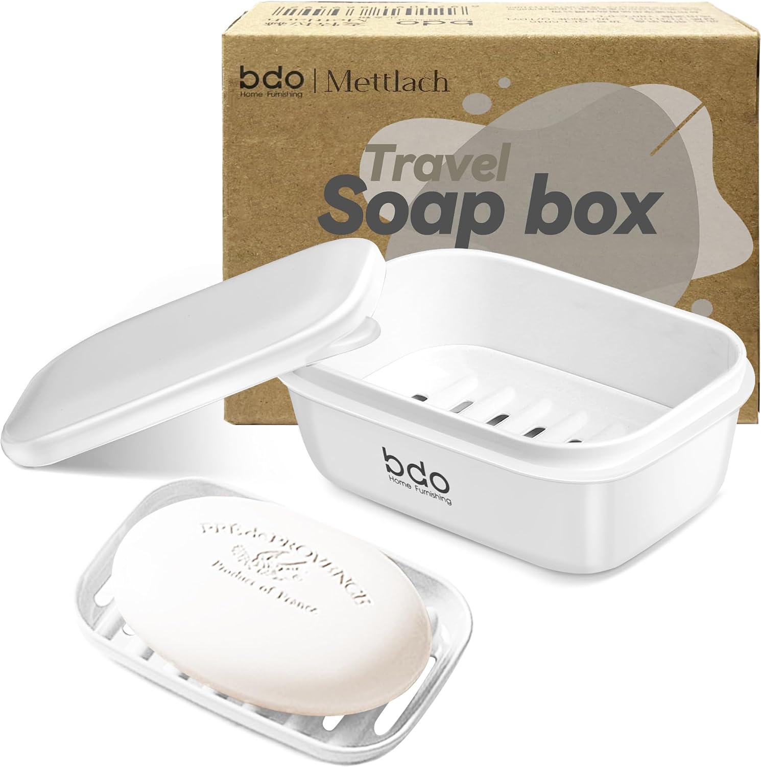 Doter Travel Soap Case, Leakproof Soap Container with Lid, Portable Bar Soap Holder for Traveling, Soap Dishes for Bathroom, Shower, Gym, School, Camping, Vacation, Outdoor