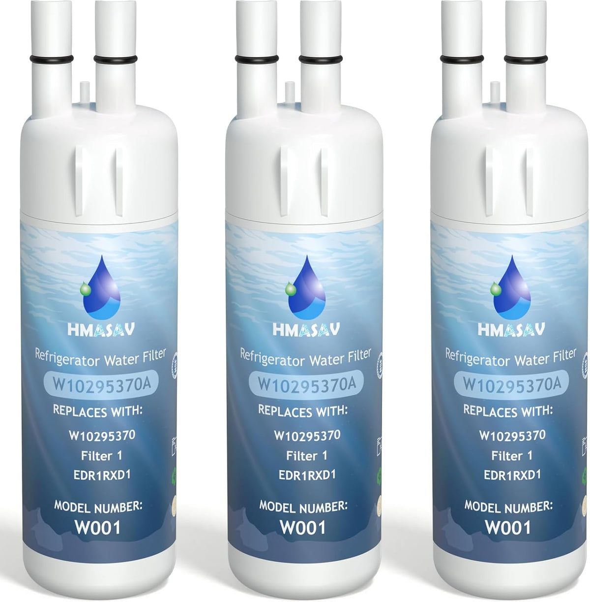 W10295370A Replacement for Whirlpool EDR1RXD1, Everydrop 1, WHR1RXD1, 3PACK