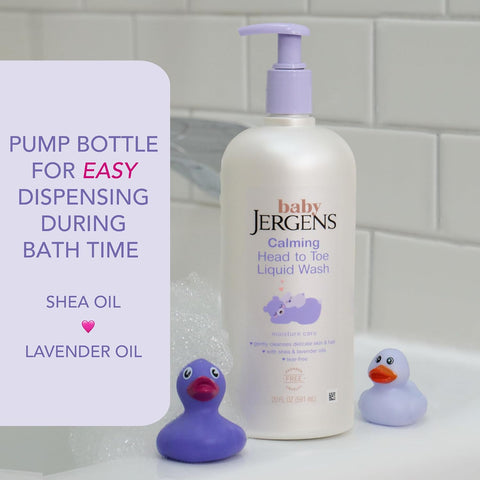 Jergens Baby Calming Head-to-Toe Liquid Baby Wash & Shampoo, 20 Fl Oz