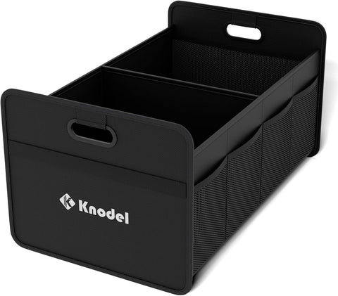 K KNODEL Foldable Trunk Storage Organizer for Car and Suv (Small, Black)