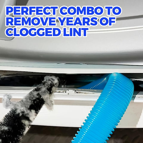 Holikme Dryer Vent Cleaner Kit 2Pack - Lint Vacuum Attachment & Brush