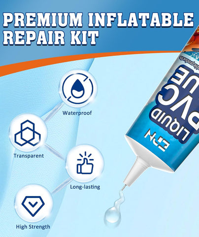 EPN Air Mattress Patch Kit, Waterproof Vinyl Pool Patch Repair Kit, 80 mL
