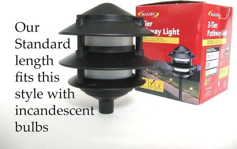 Frosted Plastic Lens for 3 Tier Metal Malibu Hampton Paradise 6 Pack