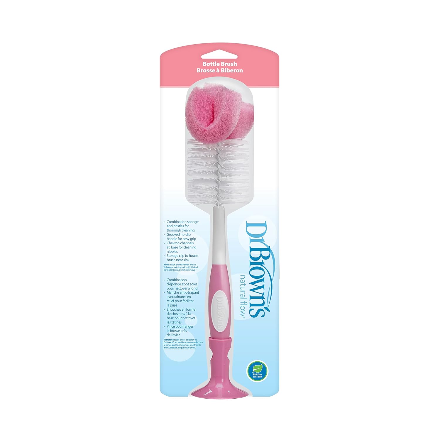 Dr. Brown's Bottle Brush, Pink, 1-Pack