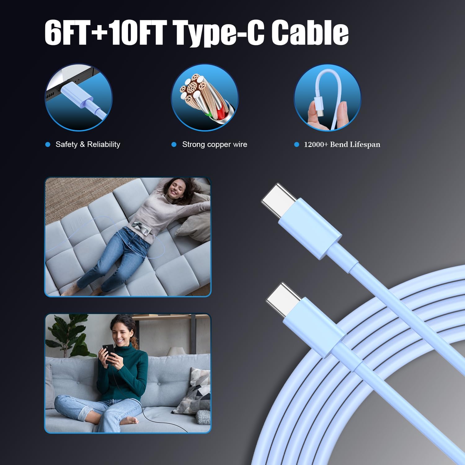 Type C Charger Fast Charging,4Pack 25W Super USB C Fast Charger Block
