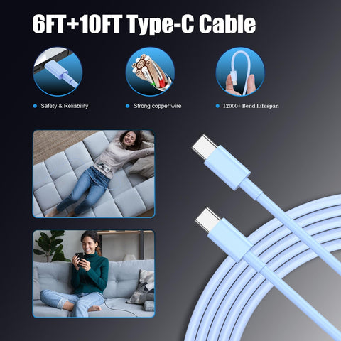 Type C Charger Fast Charging,4Pack 25W Super USB C Fast Charger Block