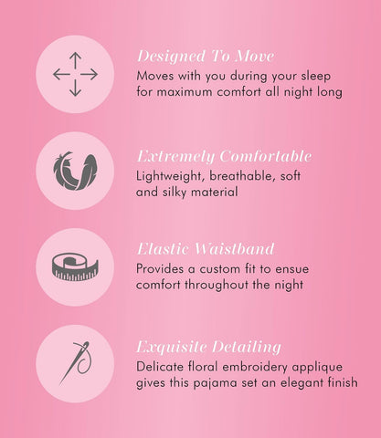 Exquisite Form 90107 Women's Nylon Tricot Short Sleeve Matching Pajama Set