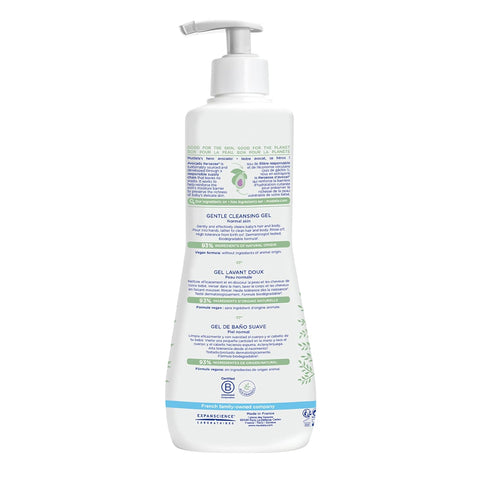 Mustela Gentle Cleansing Gel - Baby Wash for Delicate Skin and Hair - Newborn-Safe Cleanser - Made with with Natural Avocado Perseose - 1 or 2-Pack - Various Sizes