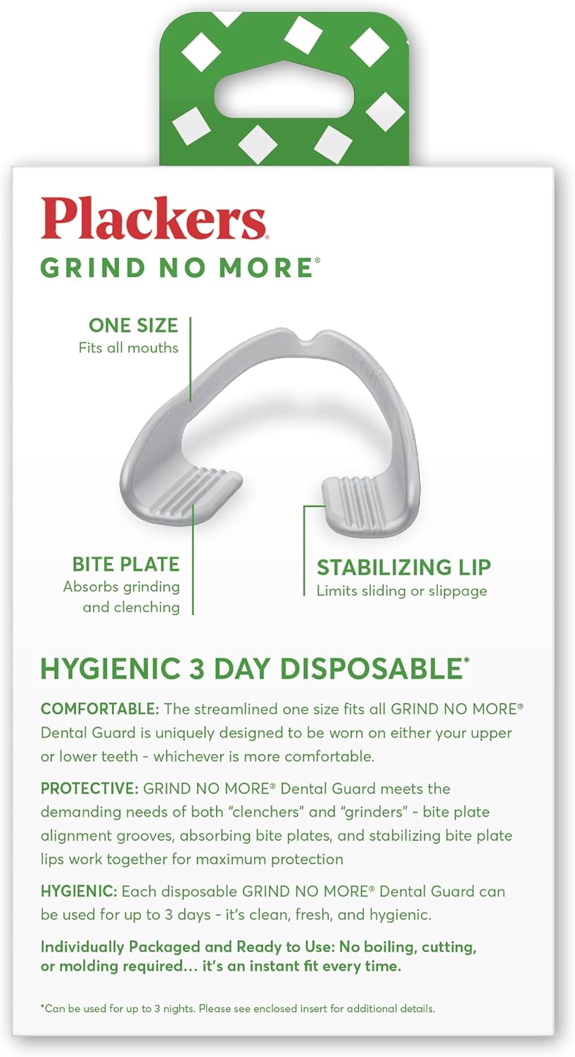 Plackers Grind No More Night Guard, Ready-to-Wear, 10 Count