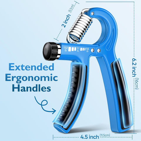 FitBeast Grip Strengthener Forearm Strengthener, Adjustable Hand Grip for Strength Training & Rehabilitation, 10-132 lbs Resistance, Ideal for Athletes and Physical Therapy