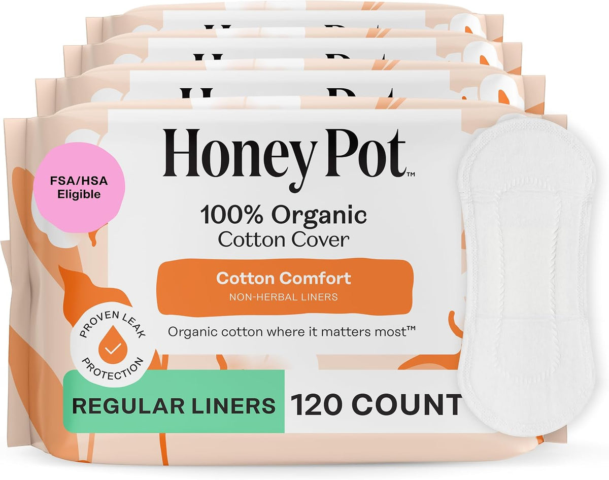 The Honey Pot Company - Cotton Comfort - Panty Liners for Women