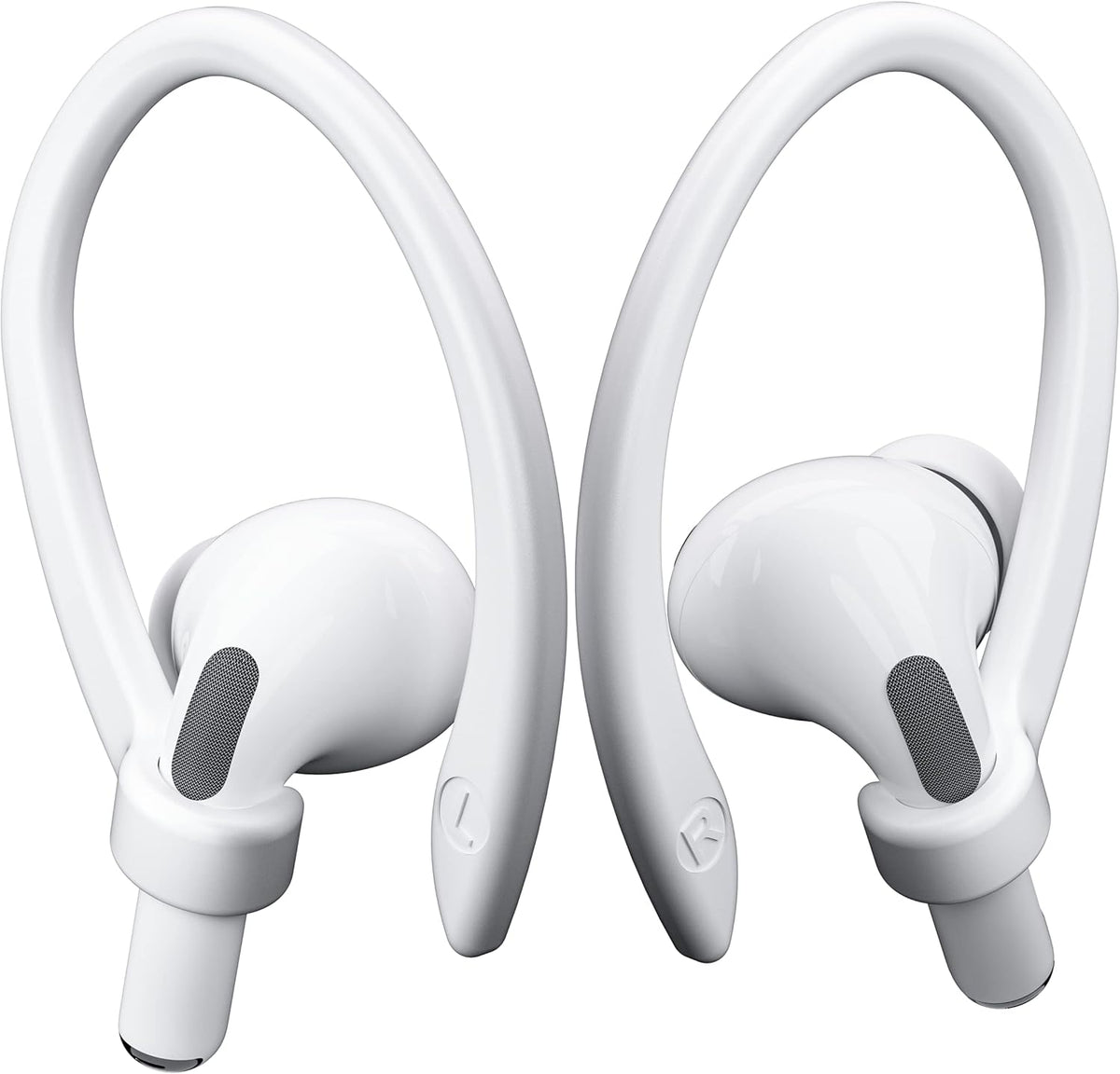 2 Pairs AirPods Ear Hooks for AirPods Pro 2 Pro, 4 3 2 1, White