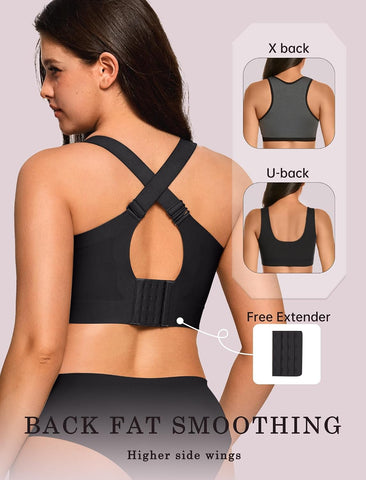 OEAK Womens Wireless Jelly Bras Plus Size Support Push Up Comfortable Bra