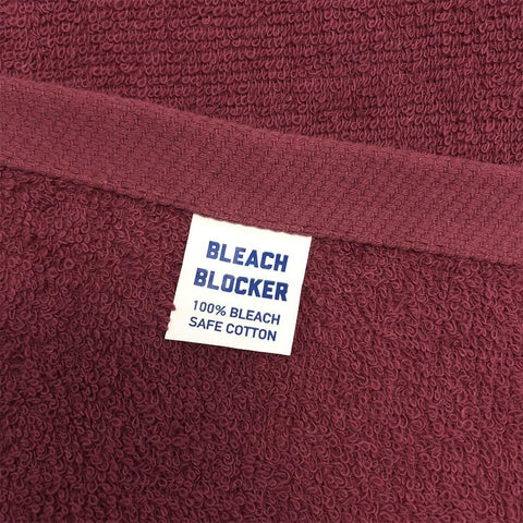 Arkwright Bleach Resistant Salon Towels 12 Pack - 100% Cotton Hair Towels, Soft, Absorbent, Quick Dry Spa & Barber Towels for Hair Stylist, Nail Salon & Esthetician, 16 x 28, Burgundy