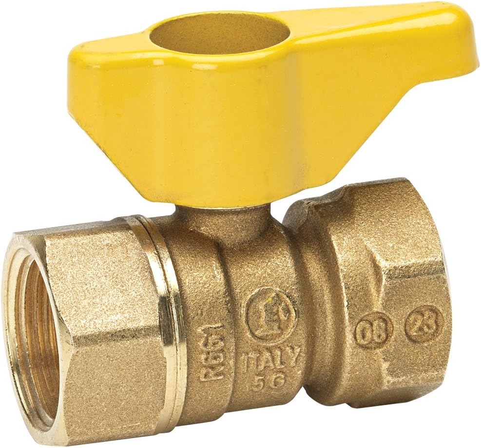 Homewerks Worldwide VGV2LHB4CB Gas Ball Valve Female Thread, 0.75-Inch, Brass Finish ( Letters on Valve May Vary )