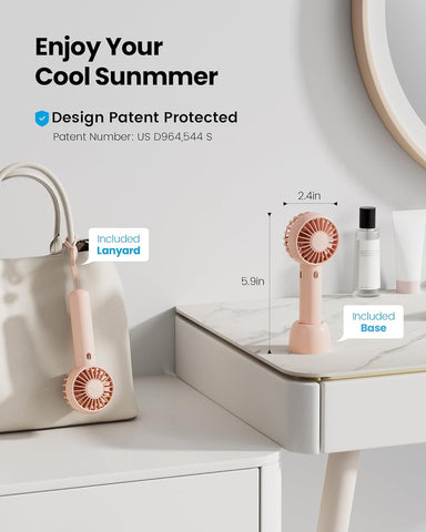 Gaiatop Mini Portable Fan, Small Personal Handheld Fan,Rechargeable