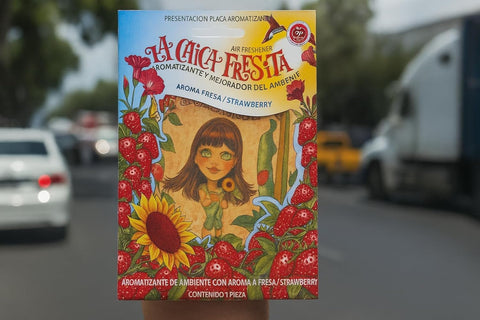6 pack Strawberry La Chica Fresita air Fresheners Aromatizante Fresa