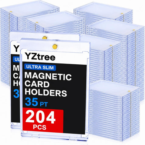 204ct Magnetic Cards Case: Ultra Slim 35pt One Touch Card Holder