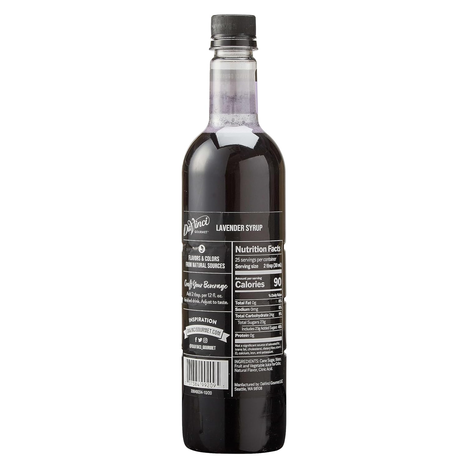 DaVinci Gourmet Lavender Syrup, 25.4 Fluid Ounces (Pack of 4)