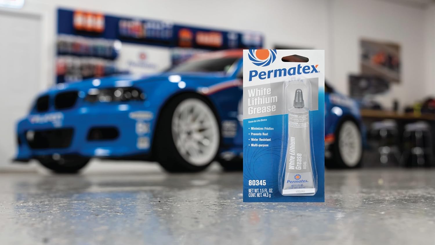 Permatex 80345 White Lithium Grease, 1.5 oz.