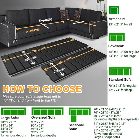 LAVEVE Heavy Duty Couch Cushion Support Board for Sagging Sectional Sofas