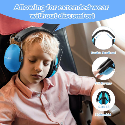 ProCase Noise Cancelling Headphones for Kids/Toddlers SNR 27dB Ear Muffs