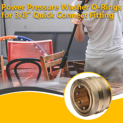 30 Pcs Viton Pressure Washer O-Rings for 1/4" & 3/8" Quick Connect