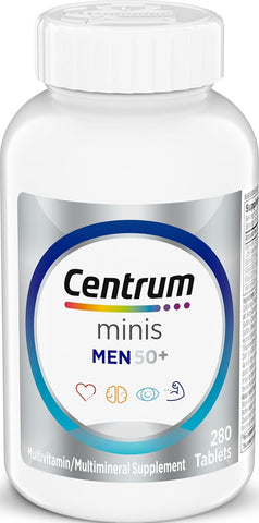 Centrum Minis Silver Men's Multivitamin for Men 50 and Over, 280 Tablets