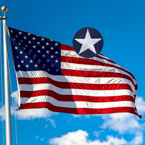 10x15 Ft American Flag Heavy Duty Nylon US Flag with Embroidered Stars