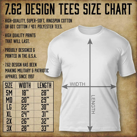 7.62 Design USMC 250th Birthday T-Shirt