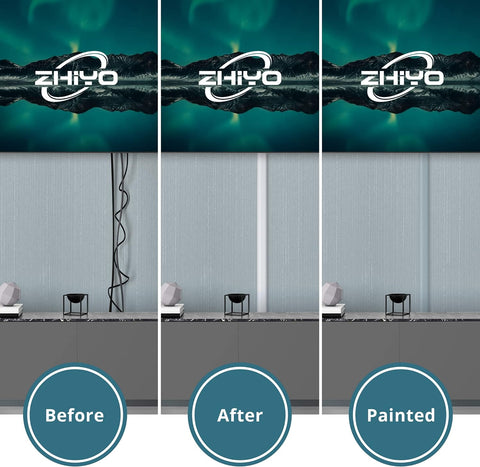 ZhiYo 73" Cord Covers for Wires on Wall, White Cord Hider, 0.95" W x 0.47"