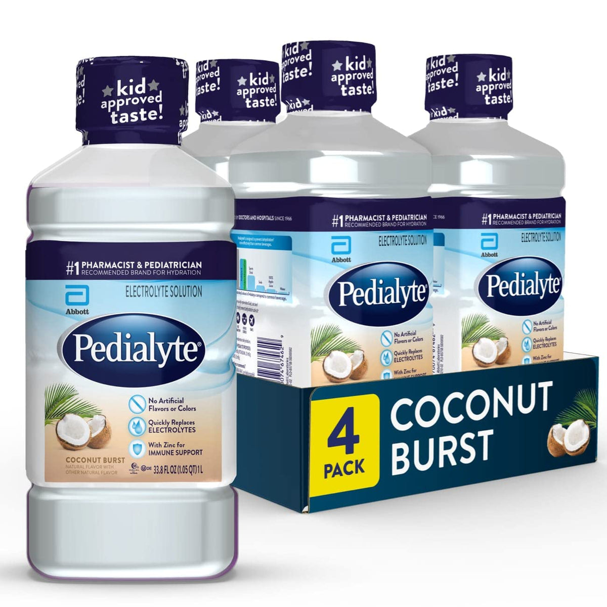 Pedialyte Electrolyte Drink, Coconut Burst Hydration Drink