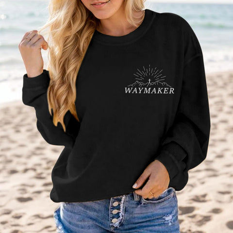 Pairxily Womens Christian Sweatshirt Inspirational Religious Faith Sweatshirts Graphic Crewneck Long Sleeve Shirts