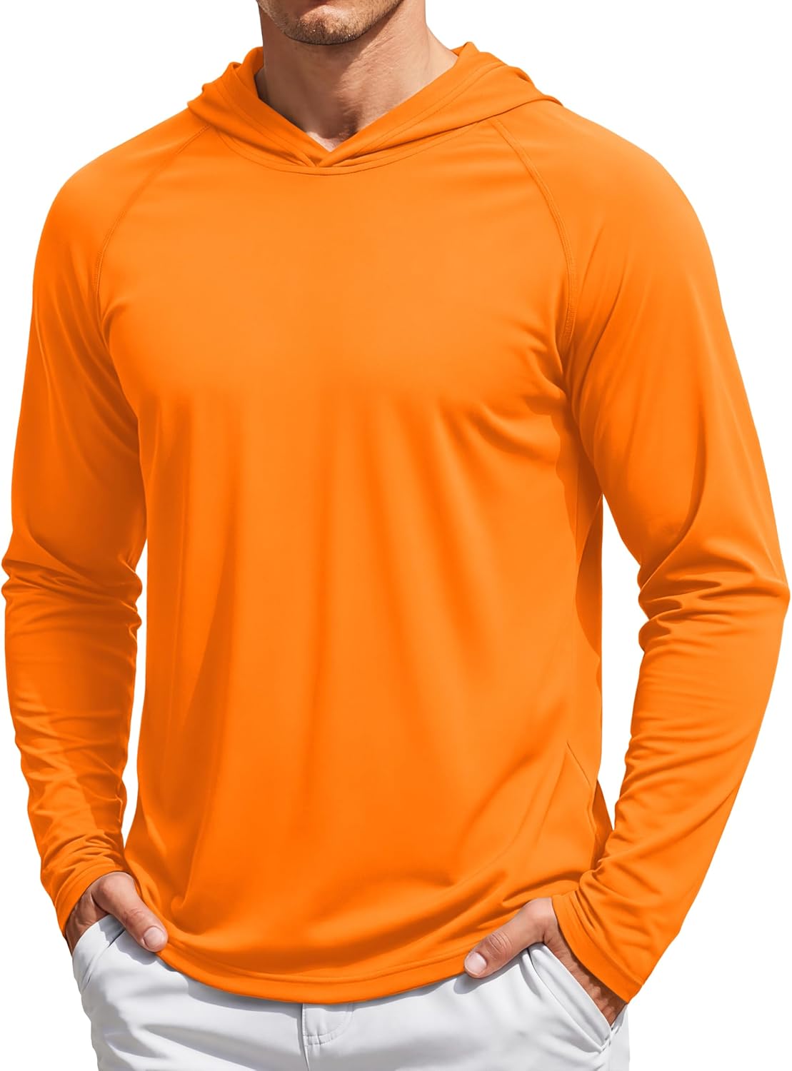 TACVASEN Men's Long Sleeve Active T-Shirts UPF 50+ Hoodies Sun Protection Shirt Lightweight Quick Dry Rash Guards