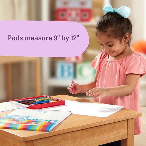 Melissa & Doug Drawing Paper, Sketch Pad, 3-Pack Bundle for Coloring, Writing or Painting (9 x 12 inches) - 50 Sheets Each, Kids Drawing Pad & Art Supplies for Kids Ages 3+ - FSC Certified