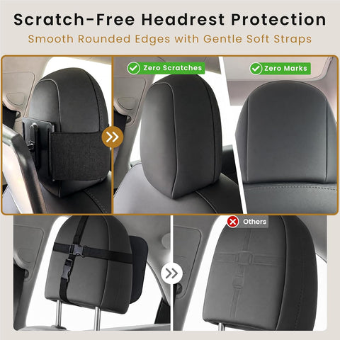 Car Mirror for Baby, Car Seat Mirror for Tesla, Fixed &Adjustable Headrests