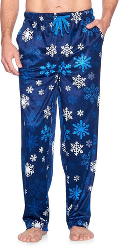 Ashford & Brooks Men's Fleece Pajama Pants, Fuzzy Soft Sleep Lounge Bottoms