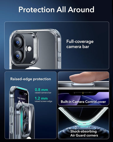 ESR for iPhone 17 Case for MagSafe, Camera Control, Clear