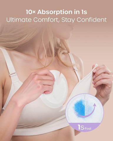 Nuliie Super Absorbent & Featherlight Disposable Nursing Pads 200 Count