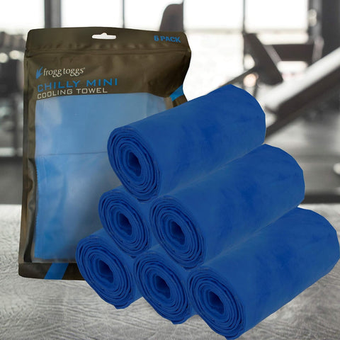 FROGG TOGGS Chilly Mini Cooling Neck Towel, 6 Pack