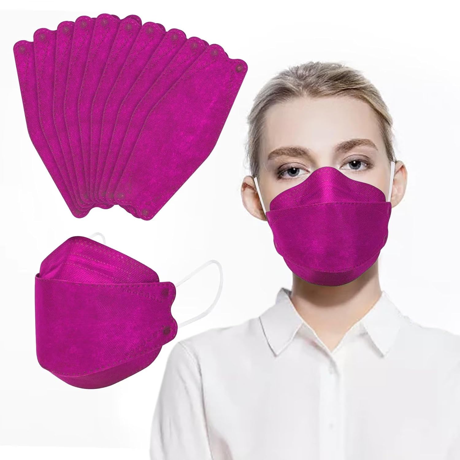 Borje KN95 Face Masks 50 Pack,Breathable Comfortable and Disposable KN95 Mask,Masks for Adults
