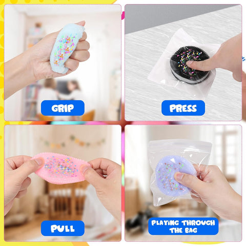 4pcs Handmade Soft Cookie Squishy Silicone Stress Relief Squishy Toy Pink Cookie Dessert Kawaii Squishies PVC New 5523BGoy Stress Relieving Fur Ball OPP Packaging Gifts (4pcs)