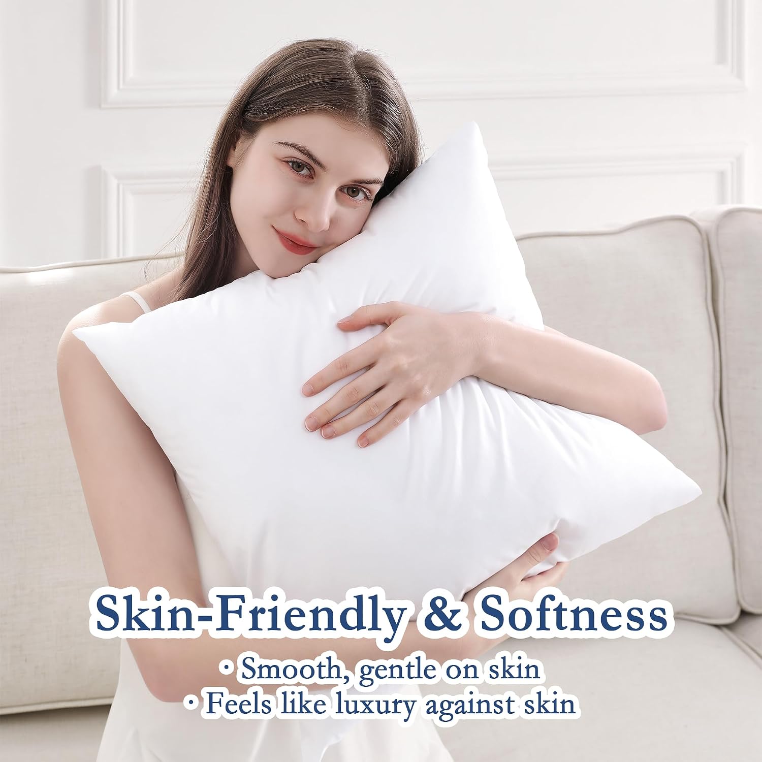 puredown® 12x20 Outdoor Pillow Inserts, Down Alternative Filling, Set of 4