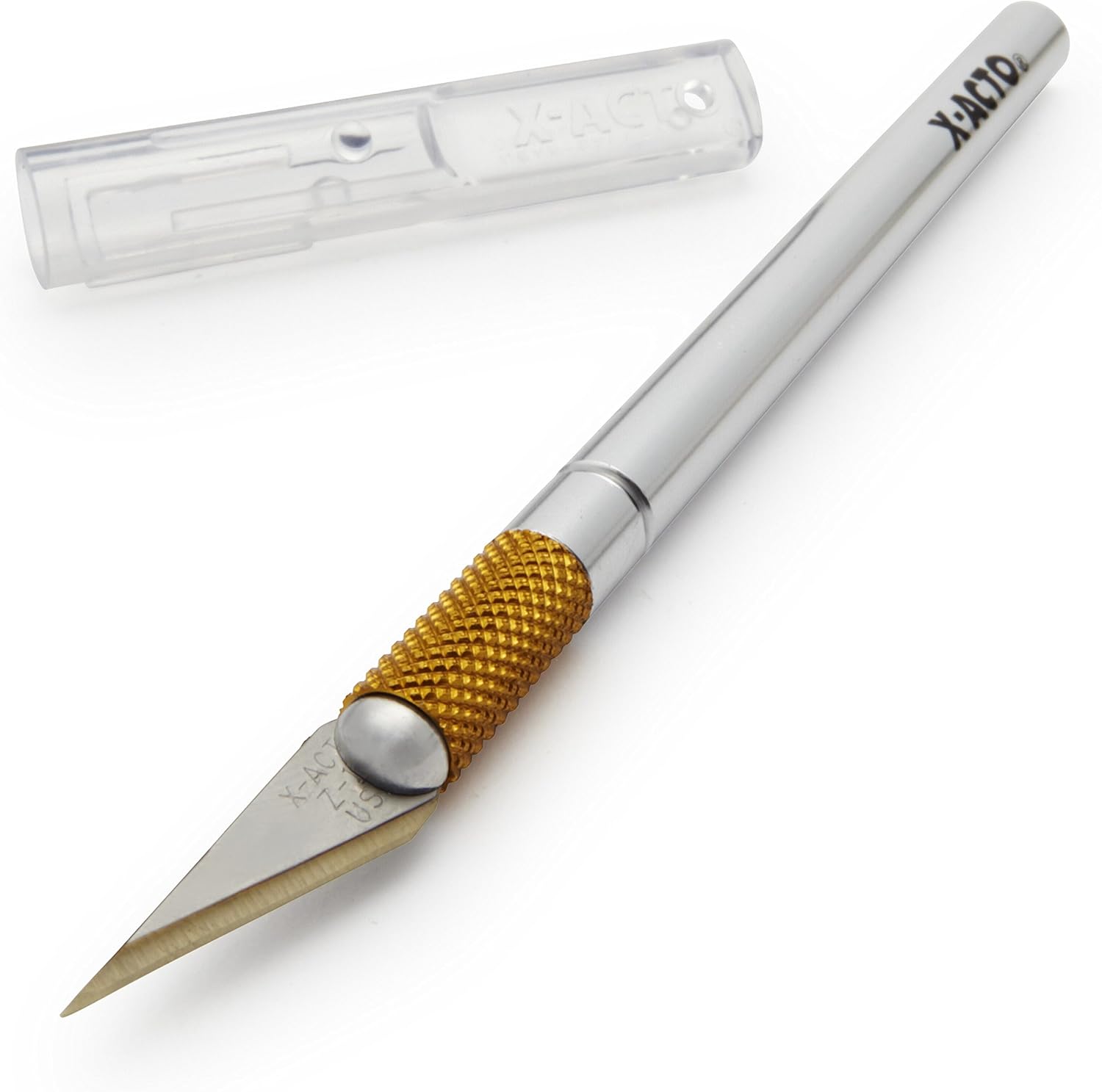 X-ACTO #1 Z-Series Precision Utility Knife, Metal, Silver, Aluminum Handle, Includes Safety Cap - For Precise, Fine Cuts