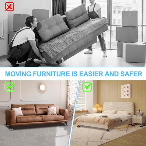 New Upgrade Furniture Movers Sliders: Multi-Surface Furniture Sliders