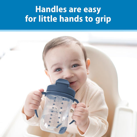 Dr. Brown's Milestones Baby's First Straw Cup, Blue, 1-Pack