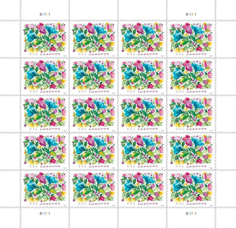 United States Postal Service Celebration Blooms (Sheet of 20) Forever Postage Stamps Scott #5849