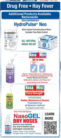 NeilMed Sinus Rinse All Natural Relief Premixed Refill Packets 100 Count (Pack of 1)