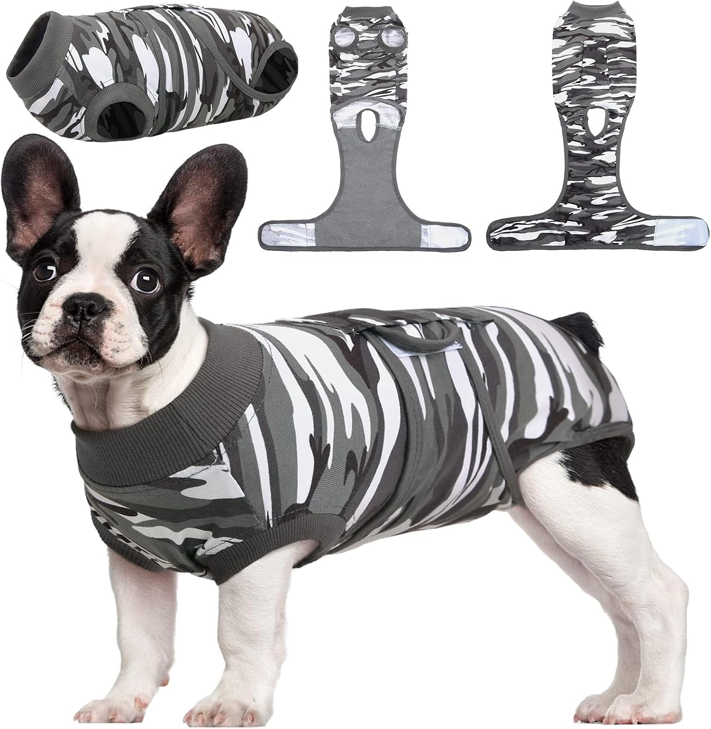 Kuoser Recovery Suit for Dogs Cats, Soft Dog Surgery Suit Female Male Spay