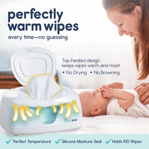 Hiccapop Baby Wipe Warmer and Wipes Dispenser, Diaper Wipe Warmer, White